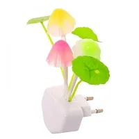 RB POINT Mushroom Lamp Magic 3D LED Night Lamp with Plug Smart Sensor auto On/Off Flowers Bulbs Nature Decoration, Set of 1-thumb1