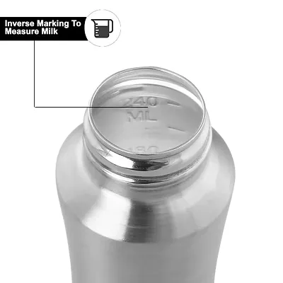 Stainless Steel Baby Feeding Bottle for Kids/Steel Feeding Bottle for Milk  240ML