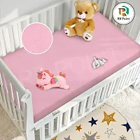 Baby Dry Sheet Perfect for 0 to 6 Months Baby Combo of 2/ Waterproof  Washable Bed Sheet/Mattress Protection Sheet/Crib Sheet Small/Bed Protector (100CM X 70CM)-thumb3