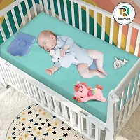 Combo of 2 Sleeping Mattress Protector Quickly Dry Super Soft, Reusable Mat and Absorbent Sheets. Mattress Protector (Size: 70cm x 50 cm) Waterproof Dry Sheet for Infants-thumb2