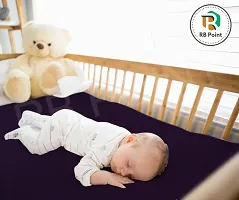 Pack of 2 Bed Protector 100% Waterproof Cotton Material Skin Friendly Fabric Fast Urine Absorbent 100x70cm for New Born Babies (Medium Size)-thumb3
