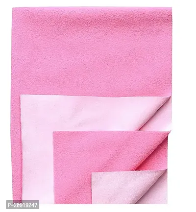 Reusable Mat Sheet Water Proof/Extra Absorbent Dry Sheets/Bed Protector 100% Waterproof Cotton Material Skin Friendly Fabric Fast Urine Absorbent 100x70cm Pink Color-thumb0