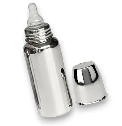 304 Stainless Steel Baby Feeding Bottle for Kids Steel Feeding Bottle for Milk and Baby Drinks