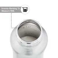 RB POINT Pack of 2 Stainless Steel Infant Baby Feeding Bottle Milk Bottle for New Born Baby, Medium-Flow Nipple (240 ML)-thumb2