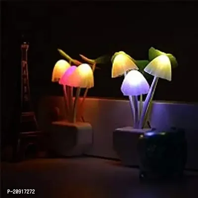 RB POINT Mushroom Lamp Magic 3D LED Night Lamp with Plug Smart Sensor auto On/Off Flowers Bulbs Nature Decoration, Set of 1-thumb5