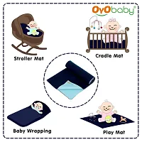 OYO BABY Waterproof Quick Dry Sheet for Baby| Bed Pad | Baby Bed Protector Sheet for Toddler Children (Small (50cm x 70cm), Dark Blue)-thumb4