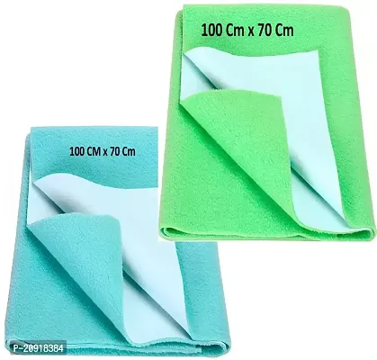 Waterproof  Washable Bed Sheet/Mattress Protection Sheet/Crib Sheet Medium/Bed Protector Dry Sheet Mattress for All Babies Waterproof and Washable Medium Size100 x70 CM