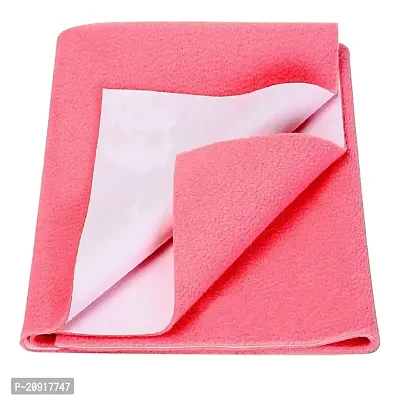 New Born Baby Dry Mats Waterproof Medium Size 100x70cm, Baby Mattress Protector Waterproof, Water Absorbent Mats Baby and Baby Accessories for New Born Pink Color