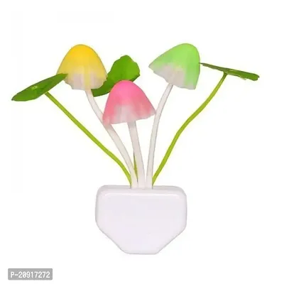 RB POINT Mushroom Lamp Magic 3D LED Night Lamp with Plug Smart Sensor auto On/Off Flowers Bulbs Nature Decoration, Set of 1