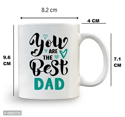 RB POINT 1 Piece Mothers Day/Fathers Day for Mom Dad, to The Best Dad Mom in The World Mug (Ceramic, 325 ml)-thumb5