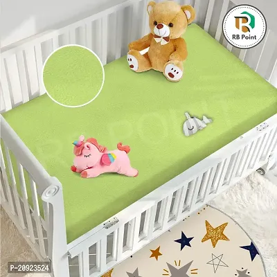 Sleeping Mattress Protector Child Infants Dry Bed Protector Baby Mats Waterproof Sheet for Born Bed Protector Soft Foam 0-12 Months Baby Small Size 70cm x 50 cm Combo of 2-thumb4
