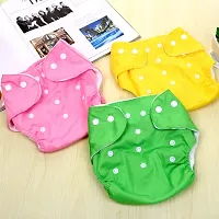 Pack of 2 Reusable Cloth Diapers for Babies - Eco-Friendly and Cost-Effective Diapering Solution for Modern Parents (Green+Pink)-thumb4