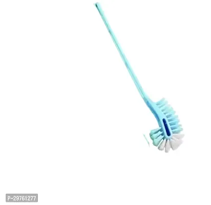 Long Handle Bristles Plastic Toilet Cleaning Bathroom Brush With Holder