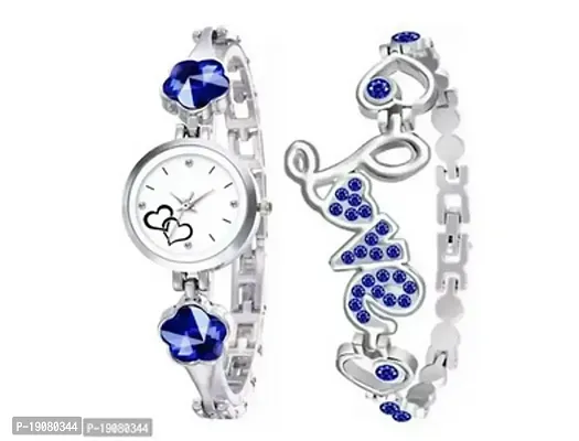 New Designer Blue Stone Watch  love bracelet-thumb0