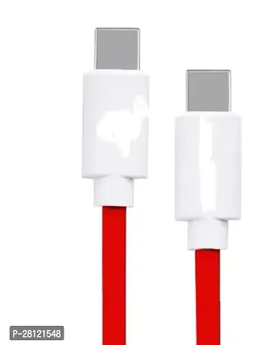 Type C to C USB Cable for Samsun-g Galaxy M31s, Samsun-g Galaxy M 31s USB Cable Original PD Charger Cable | Rapid Quick Dash Fast Charging Cable 65W Type C to Type C Cable Red-thumb0