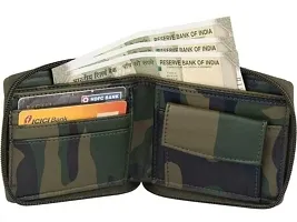 ARFA Classic  Multi-color Artificial Leather Mens Army Zipper Wallet-thumb1