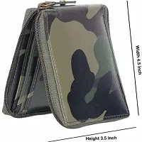 ARFA Classic  Multi-color Artificial Leather Mens Army Zipper Wallet-thumb2