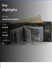 Stylist Latest Artificial Leather Mens Army Album Wallet-thumb1