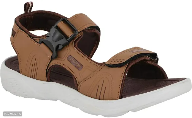 Stylish Tan Comfortable Sports Sandals For Men-thumb0