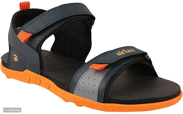 Stylish Blue Comfortable Sports Sandals For Men-thumb0