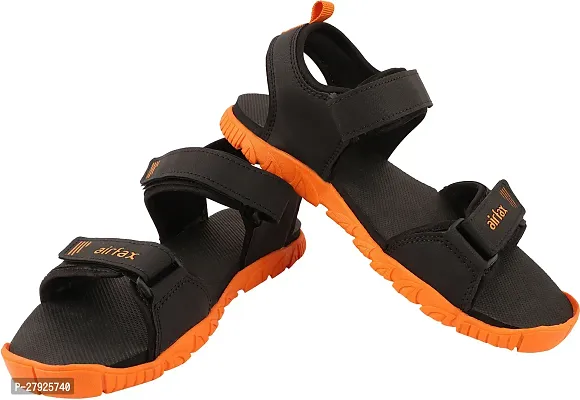 Stylish Black Comfortable Sports Sandals For Men