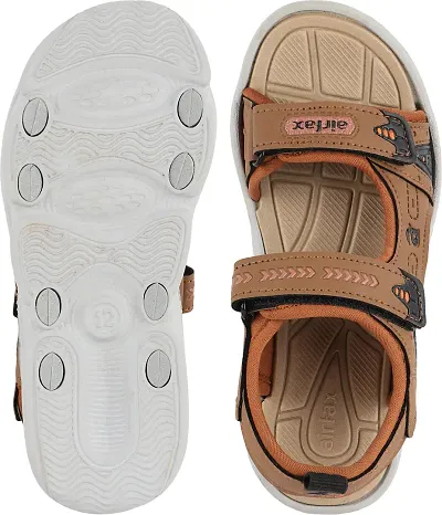 Stylish Tan Comfortable Sports Sandals For Men