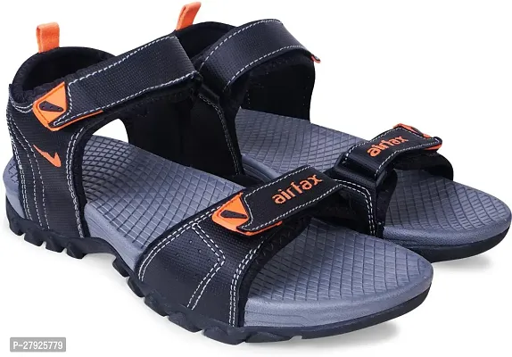 Stylish Black Comfortable Sports Sandals For Men