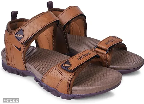 Stylish Tan Comfortable Sports Sandals For Men