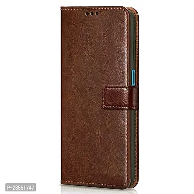 Coverview Flip Cover for Realme C21Y, realme C25Y - Cherry Brown-thumb2