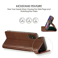 Coverview Flip Cover for Realme C21Y, realme C25Y - Cherry Brown-thumb3