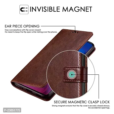 Coverview Flip Cover for Vivo Y91, Vivo Y93, Vivo Y95 - Cherry Brown-thumb5