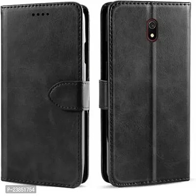 Coverview Flip Cover for Mi Redmi 8A - Charcoal Black