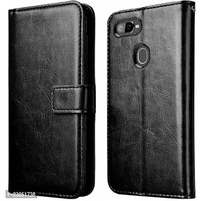 Coverview Flip Cover for Realme 2, Oppo A5s - Charcoal Black-thumb0