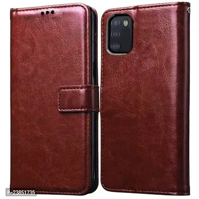 Coverview Flip Cover for POCO M3 - Cherry Brown