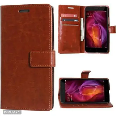 Coverview Flip Cover for Vivo Y91, Vivo Y93, Vivo Y95 - Cherry Brown-thumb0