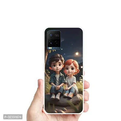 Designer Soft Silicone Mobile Back Cover For Vivo T1X-thumb0