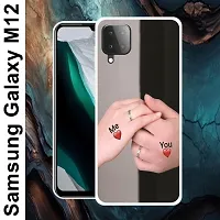 Designer Soft Silicone Mobile Back Cover For Samsung Galaxy M12-thumb1