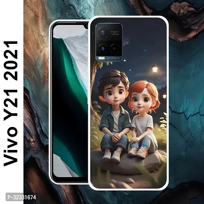 Designer Soft Silicone Mobile Back Cover For Vivo T1X-thumb2