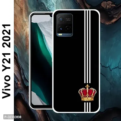 Designer Soft Silicone Mobile Back Cover For Vivo Y21 2021-thumb2