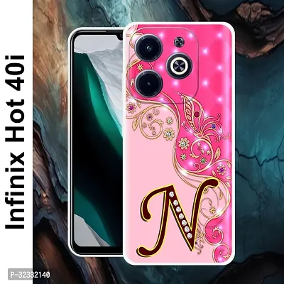 Designer Soft Silicone Mobile Back Cover For Infinix Hot 40i-thumb2