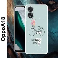 Designer Soft Silicone Mobile Back Cover For Oppo A18-thumb1