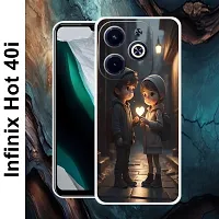 Designer Soft Silicone Mobile Back Cover For Infinix Hot 40i-thumb1