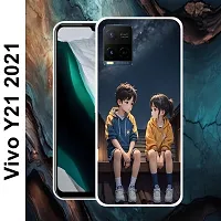 Designer Soft Silicone Mobile Back Cover For Vivo T1X-thumb1