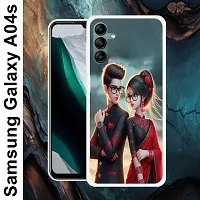 Designer Soft Silicone Mobile Back Cover For Samsung Galaxy A04S-thumb1