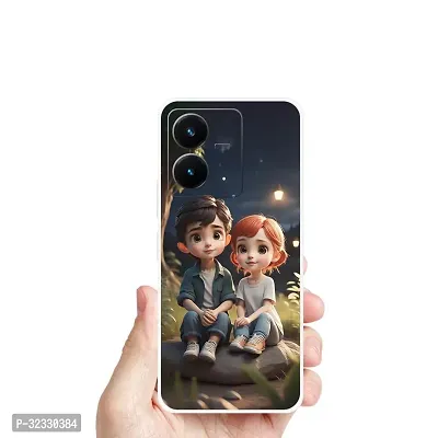 Designer Soft Silicone Mobile Back Cover For Vivo Y22