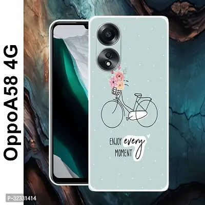 Designer Soft Silicone Mobile Back Cover For Oppo A58 4G-thumb2