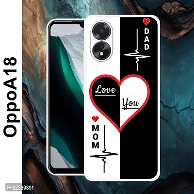 Designer Soft Silicone Mobile Back Cover For Oppo A18-thumb2