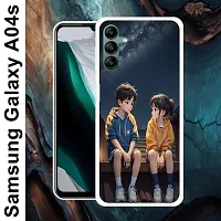 Designer Soft Silicone Mobile Back Cover For Samsung Galaxy A04S-thumb1