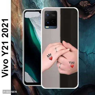 Designer Soft Silicone Mobile Back Cover For Vivo Y21 2021-thumb2