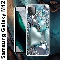 Designer Soft Silicone Mobile Back Cover For Samsung Galaxy M12-thumb1